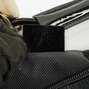 Gucci Black/Navy GG Canvas Braided Handle Ring Hobo Bag