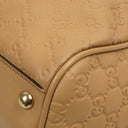 Gucci Britt Beige Guccissima Leather Boston Bag