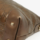 Gucci Bronze Metallic Guccissima Leather Heart-Bit Hobo Bag