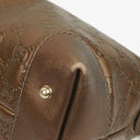 Gucci Bronze Metallic Guccissima Leather Heart-Bit Hobo Bag
