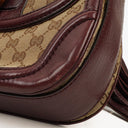 Gucci Brown GG Canvas Medium New Convertible Bamboo Top Handle Bag