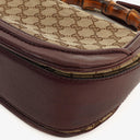 Gucci Brown GG Canvas Medium New Convertible Bamboo Top Handle Bag
