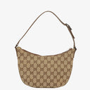 Gucci Brown GG Canvas Small Hobo Bag