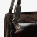 Gucci Brown GG Nylon Double Pocket Shoulder Bag