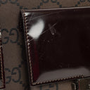 Gucci Brown GG Nylon Double Pocket Shoulder Bag
