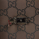Gucci Brown GG Nylon Double Pocket Shoulder Bag