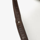 Gucci Brown Leather And Suede Horsebit Chain Drawstring Bucket Bag