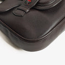Gucci Brown Leather Dressage Crossbody Bag