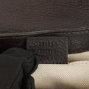 Gucci Brown Leather Dressage Crossbody Bag