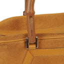 Gucci Brown Suede and Leather Bamboo Top Handle