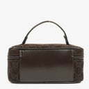 Gucci Brown Suede GG Vanity Bag