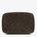 Gucci Brown Suede GG Vanity Bag