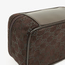 Gucci Brown Suede GG Vanity Bag