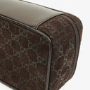 Gucci Brown Suede GG Vanity Bag