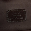 Gucci Brown Suede GG Vanity Bag