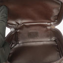 Gucci Brown Suede GG Vanity Bag