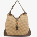 Gucci Brown/Light Beige Diamante Large New Jackie Hobo Bag