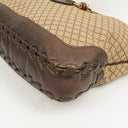 Gucci Brown/Light Beige Diamante Large New Jackie Hobo Bag