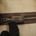 Gucci Brown/Light Beige Diamante Large New Jackie Hobo Bag