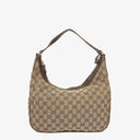 Gucci Charmy Beige GG Canvas Hobo Bag