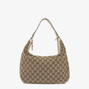 Gucci Charmy Beige GG Canvas Hobo Bag