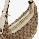 Gucci Charmy Beige GG Canvas Hobo Bag
