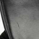 Gucci Convertible Bamboo Top Handle Black Leather Bag