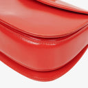Gucci Convertible Bamboo Top Handle Red Leather Bag