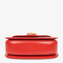 Gucci Convertible Bamboo Top Handle Red Leather Bag