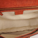 Gucci Coral Pebbled Calfskin Medium New Convertible Bamboo Top Handle Bag