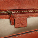 Gucci Coral Pebbled Calfskin Medium New Convertible Bamboo Top Handle Bag