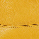 Gucci Diana Bamboo Handle Yellow Pebbled Leather Shoulder Bag