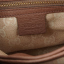 Gucci Diana Bamboo Top Handle Black Pebbled Leather Tote Bag
