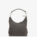 Gucci GG Canvas And Leather Shoulder Hobo Bag