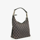 Gucci GG Canvas And Leather Shoulder Hobo Bag