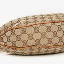 Gucci GG Canvas Bamboo Ring Hobo Bag