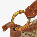 Gucci GG Canvas Bamboo Ring Hobo Bag