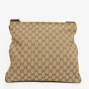 Gucci GG Canvas Double Pocket Web Messenger Bag