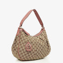 Gucci GG Canvas Medium Sukey Shoulder Hobo Bag