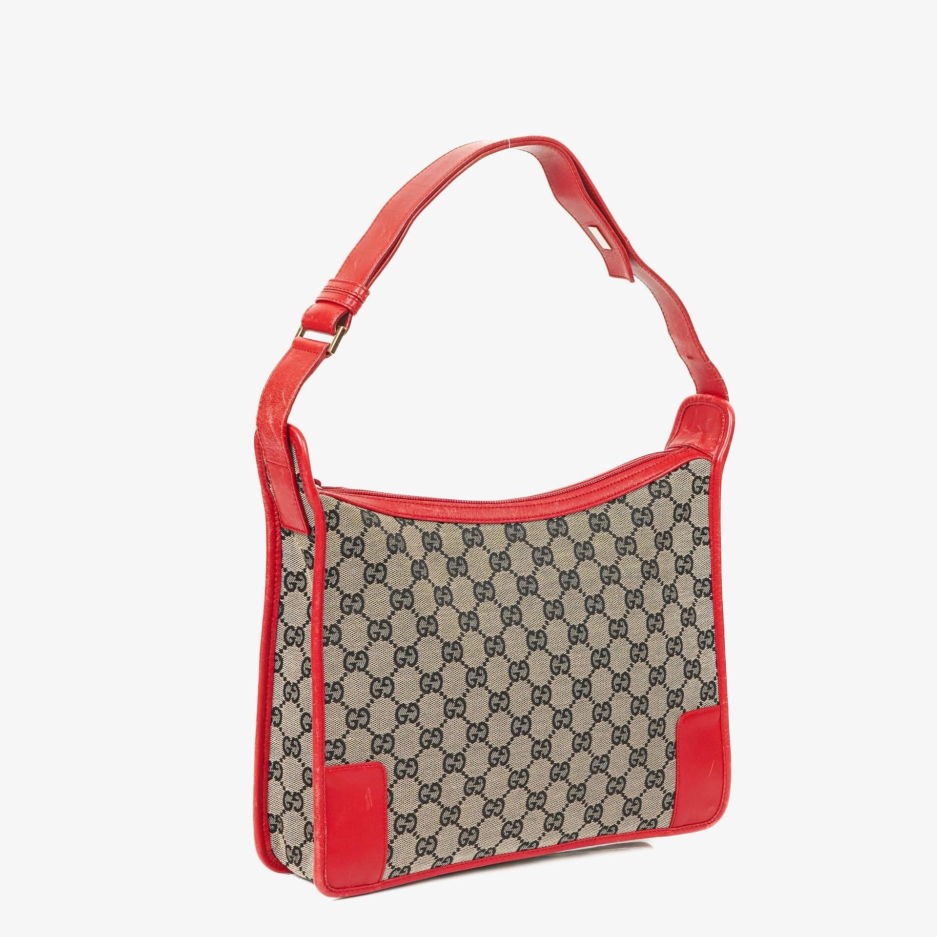 Gucci GG Canvas Shoulder Hobo Bag
