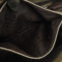 Gucci GG Monogram Canvas Beige Bamboo Top Handle Bag