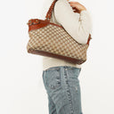 Gucci GG Monogram Canvas Beige/Brown Handbag