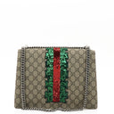 Gucci Dionysus GG Supreme Lightning Embroidered Medium Shoulder Bag