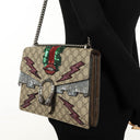 Gucci Dionysus GG Supreme Lightning Embroidered Medium Shoulder Bag