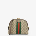 Gucci GG Supreme Monogram Small Dome Ophidia Rounded Top Shoulder Bag