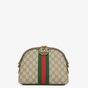 Gucci GG Supreme Monogram Small Dome Ophidia Rounded Top Shoulder Bag