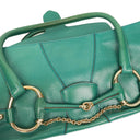 Gucci Grained Calfskin Large Horsebit Chain Flap Bag