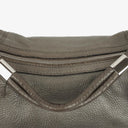 Gucci Grey Pebbled Calfskin Horsebit Hobo