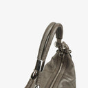 Gucci Grey Pebbled Calfskin Horsebit Hobo