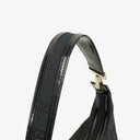 Gucci Hobo Shoulder Bag in GG Canvas and Patent Leather Black